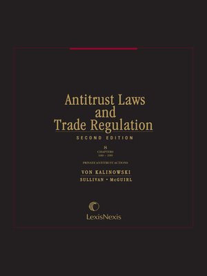 cover image of Antitrust Laws and Trade Regulation